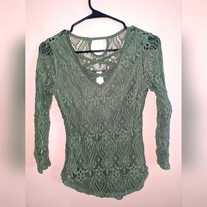 Green Lace shirt